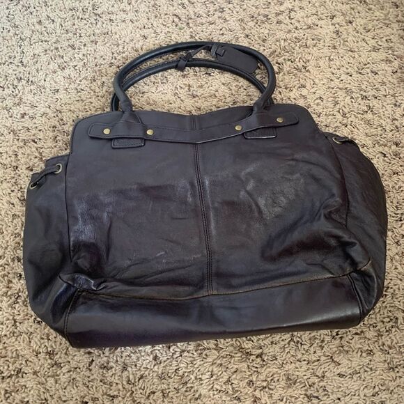 French connection | purple brown hand bag - Picture 2 of 8